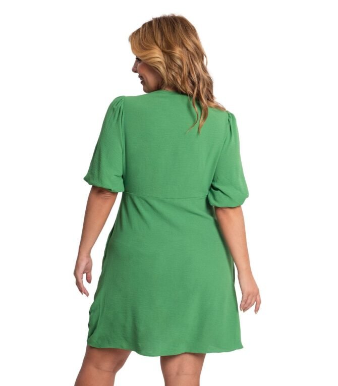 VESTIDO MANGAS 3/4 PLUS SIZE
