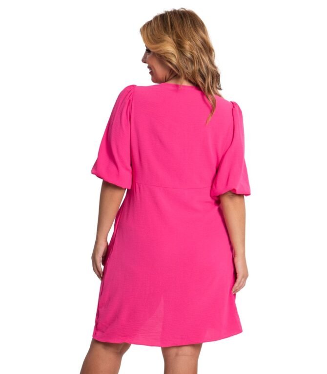 VESTIDO MANGAS 3/4 PLUS SIZE