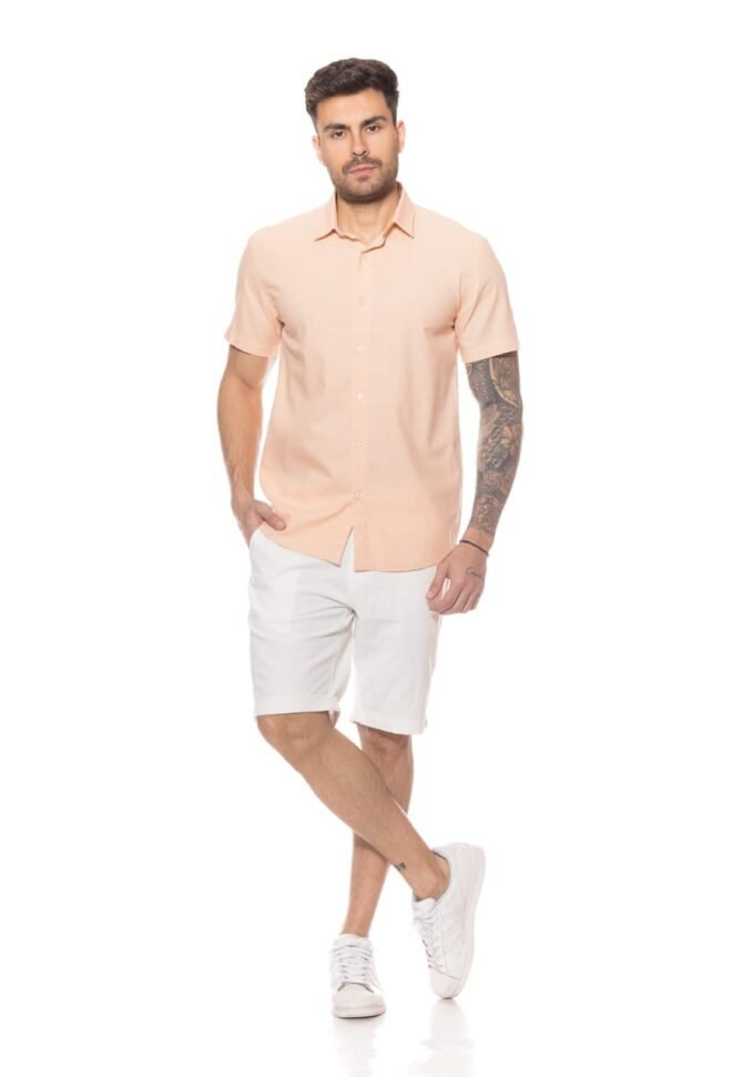 CAMISA MASC M/C EM LINHO