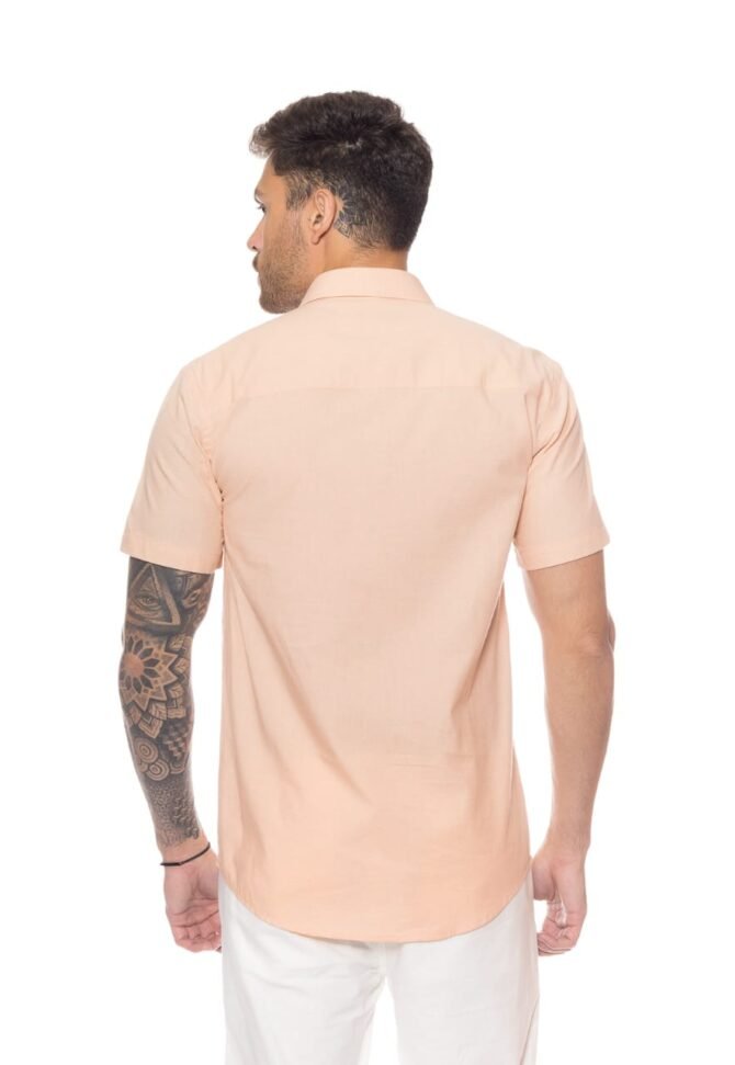 CAMISA MASC M/C EM LINHO