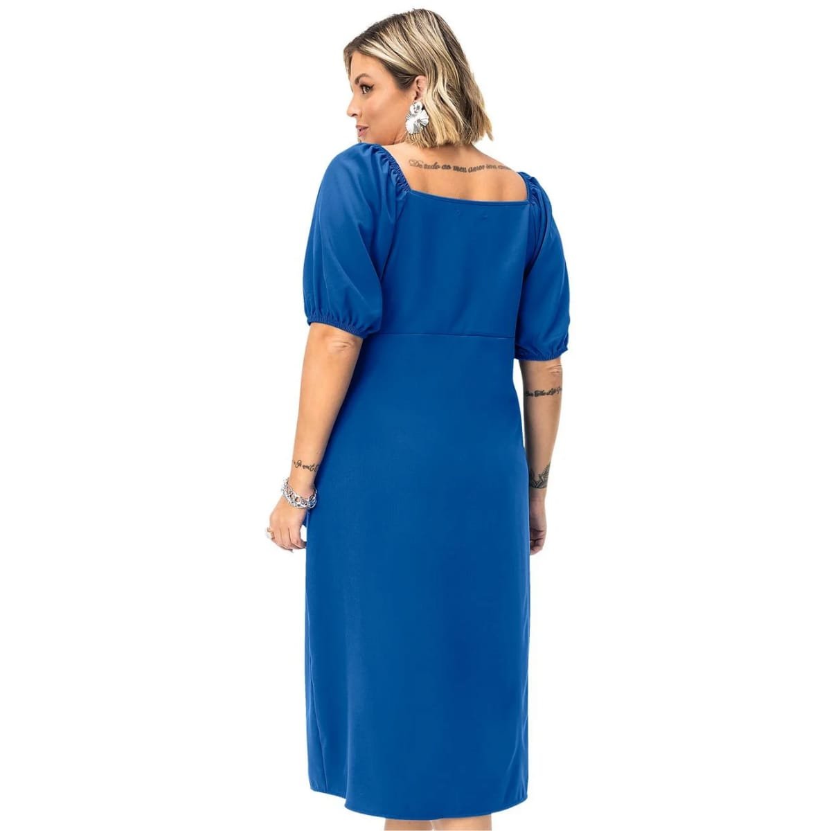 Vestido Midi Plus Size – Lacrô Wear